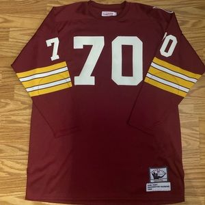 WASHINGTON REDSKINS FOOTBALL WFT TEAM #70 SAM HUFF 1969 MITCHELL NESS JERSEY 56